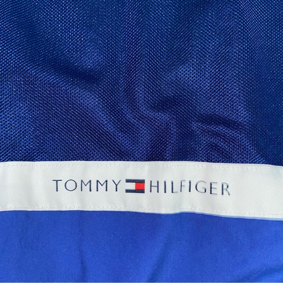 TOMMY HILFIGER 90s Jacket Coat Parka Men’s Medium Flag Logo Zip Up Rare Vintage - Picture 4 of 10